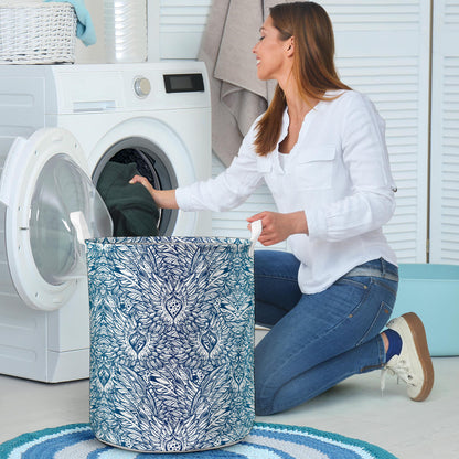 Angel Wings Boho Design Themed Print Laundry Basket