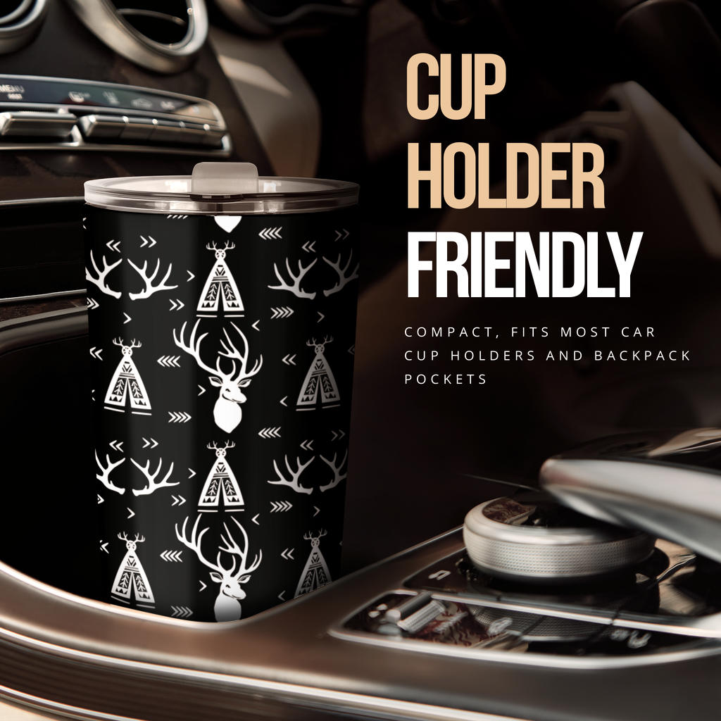 Deer Native Indian Print Pattern Tumbler