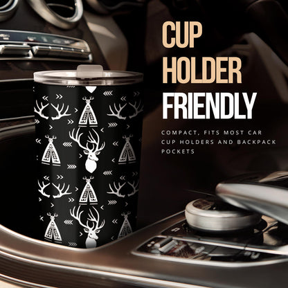Deer Native Indian Print Pattern Tumbler