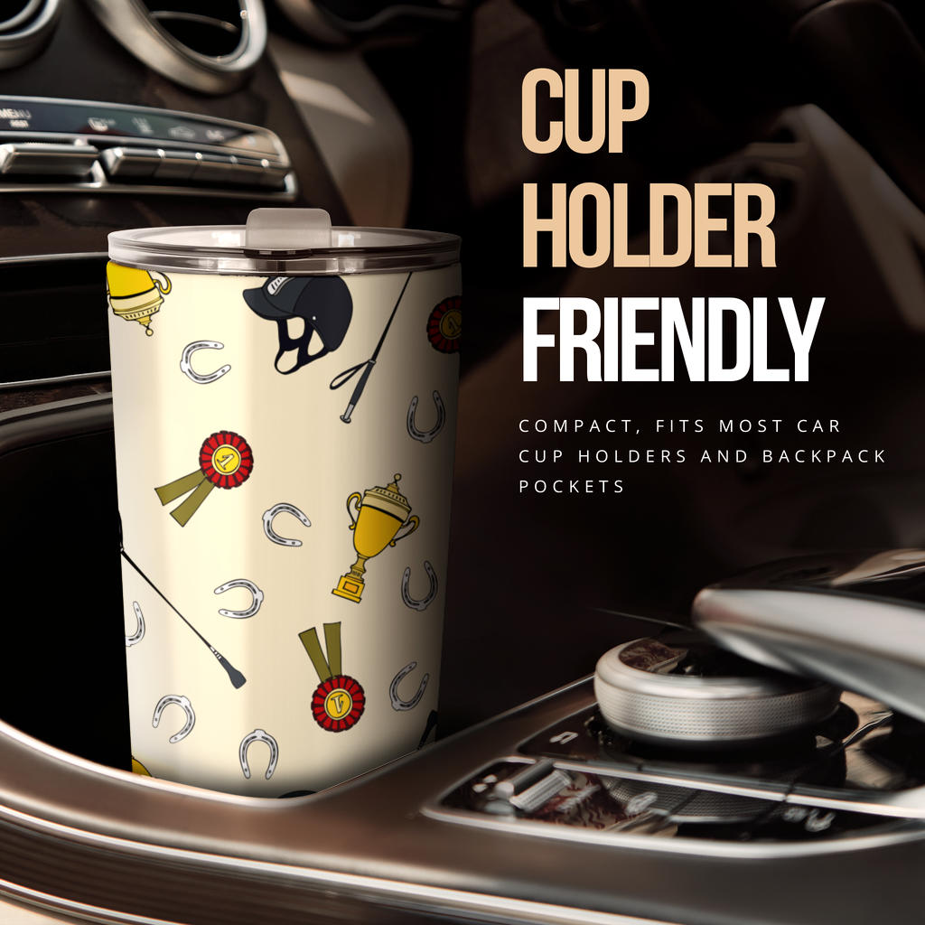 Equestrian Horseshoe Equipment Tumbler