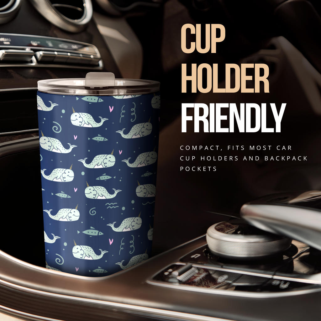 Narwhal Design Print Tumbler