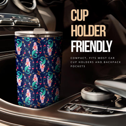Mermaid Girl Cute Design Print Tumbler