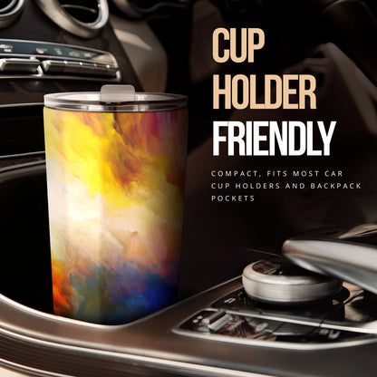 Vortex Twist Swirl Water Color Design Tumbler