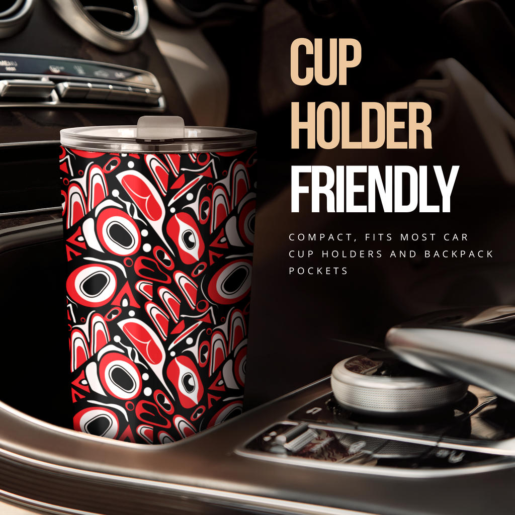 Totem Pole Texture Design Tumbler