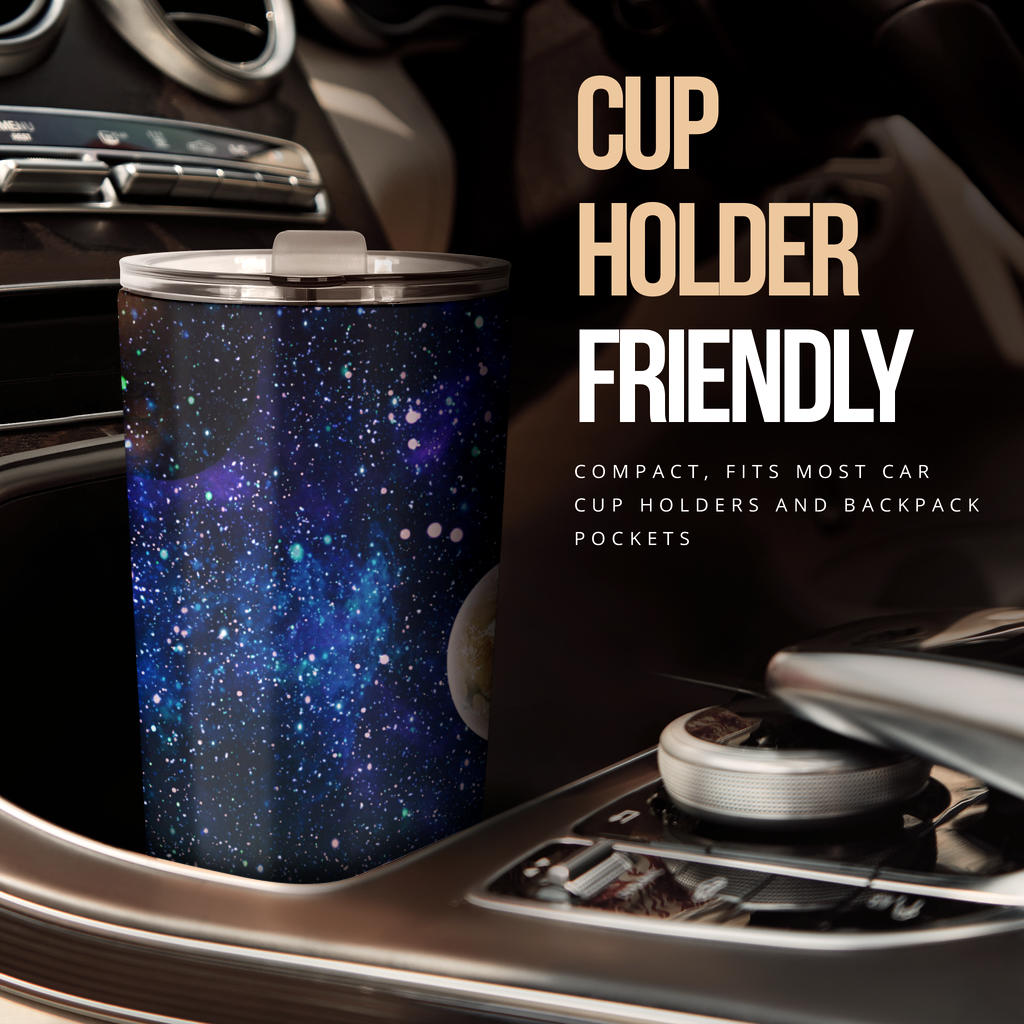 Galaxy Stardust Planet Space Print Tumbler