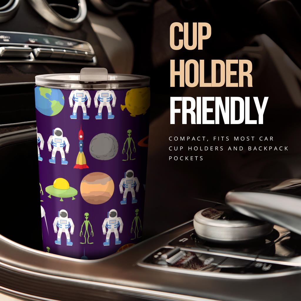 Alien Astronaut Planet Tumbler