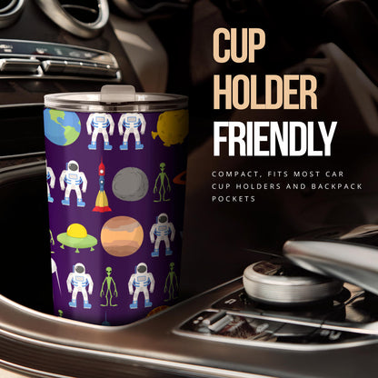 Alien Astronaut Planet Tumbler
