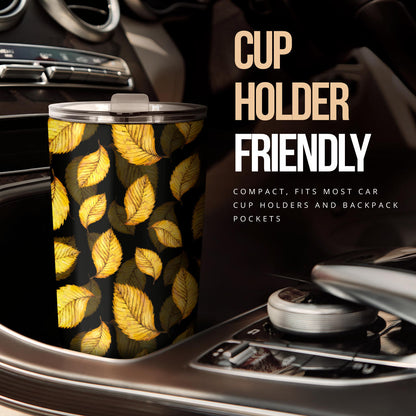 Elm Leave Summer Print Pattern Tumbler