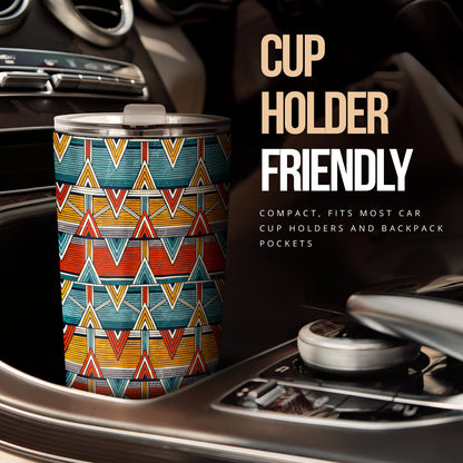 Kente Print African Design Themed Tumbler