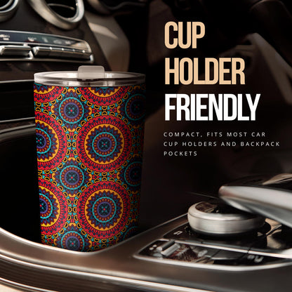 Bohemian Mandala Style Print Tumbler