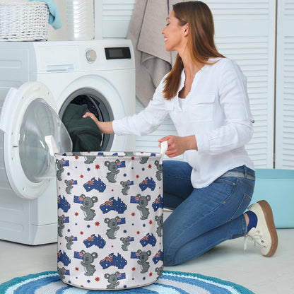 Koala Australia Day Themed Design Laundry Basket