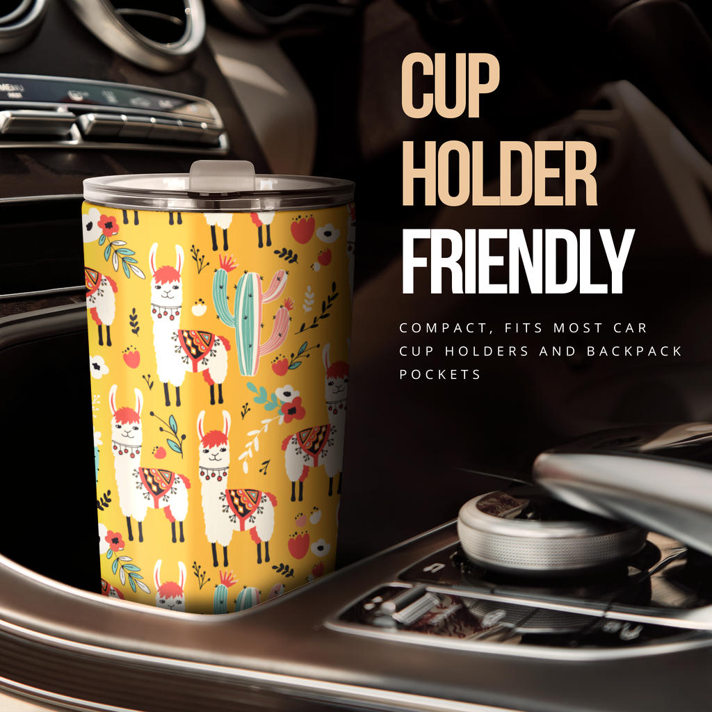 Llama Cute Themed Print Tumbler