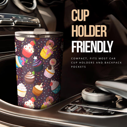 Cupcakes Party Print Pattern Tumbler