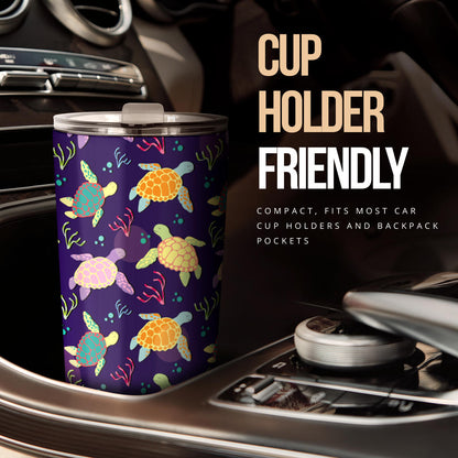 Sea Turtle Color Smile Tumbler