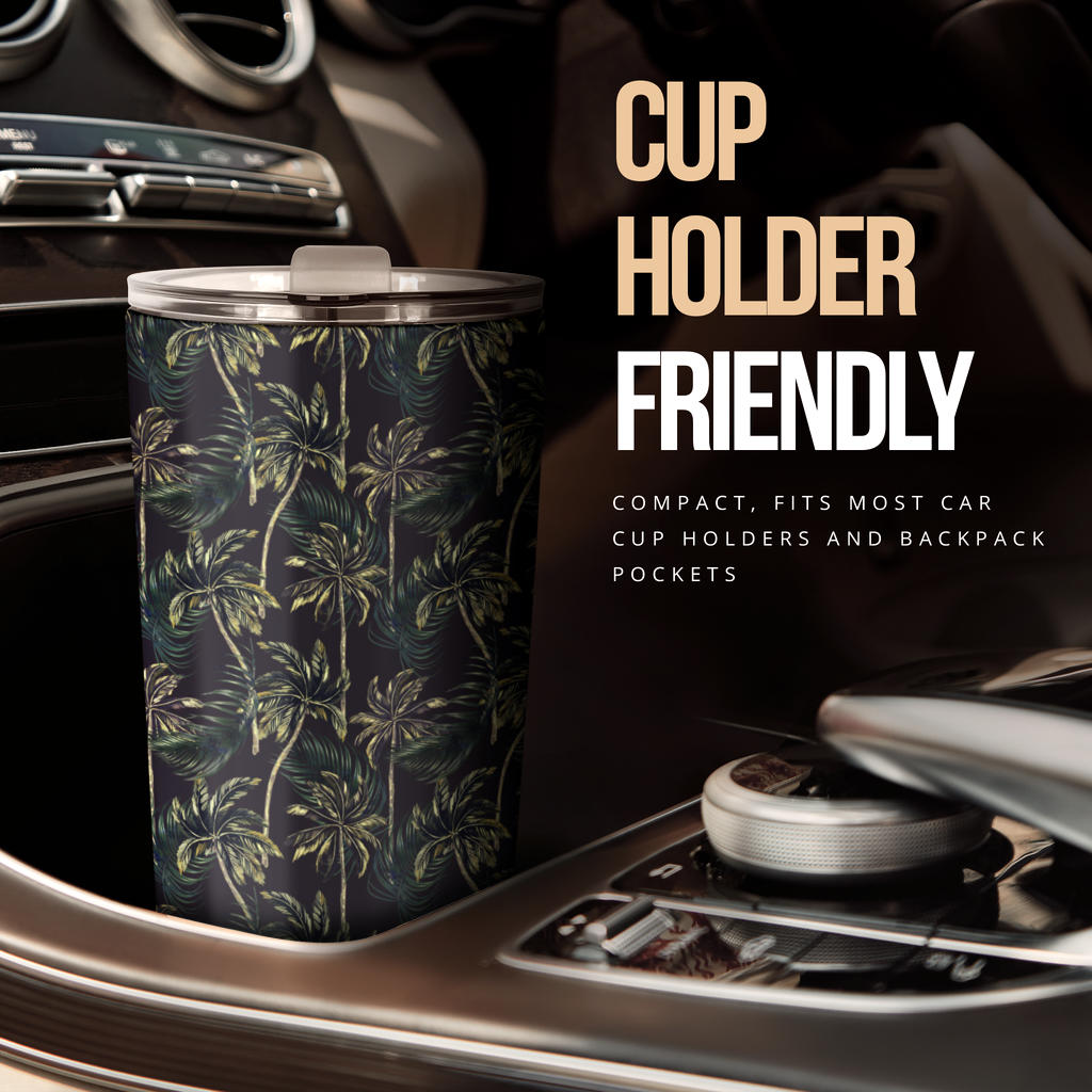 Palm Tree Background Design Print Tumbler