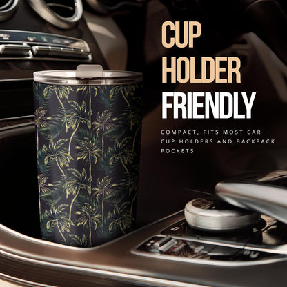 Palm Tree Background Design Print Tumbler