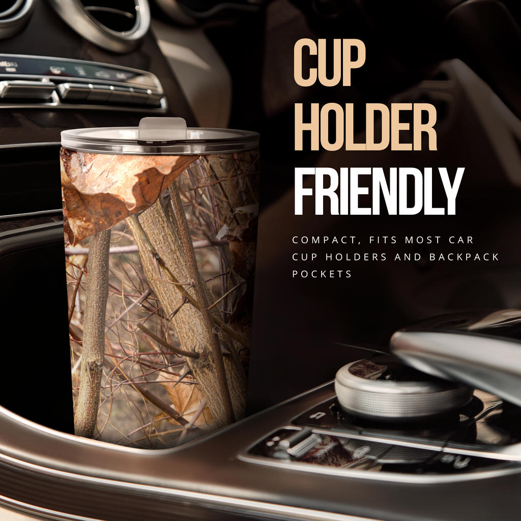 Camo Realistic Tree Forest Autumn Print Tumbler