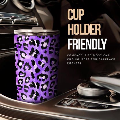 Leopard Purple Skin Print Tumbler