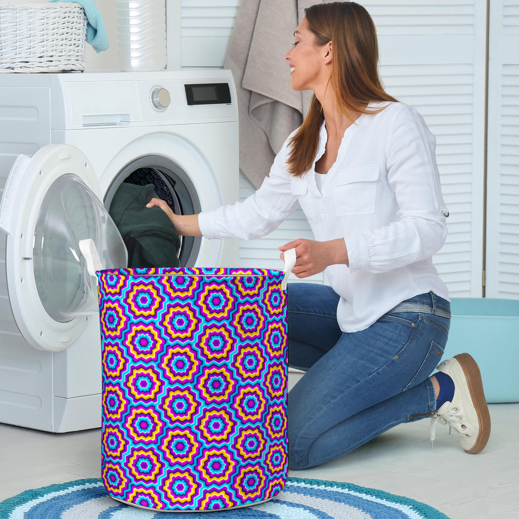 Optical illusion Techno Movement Laundry Basket