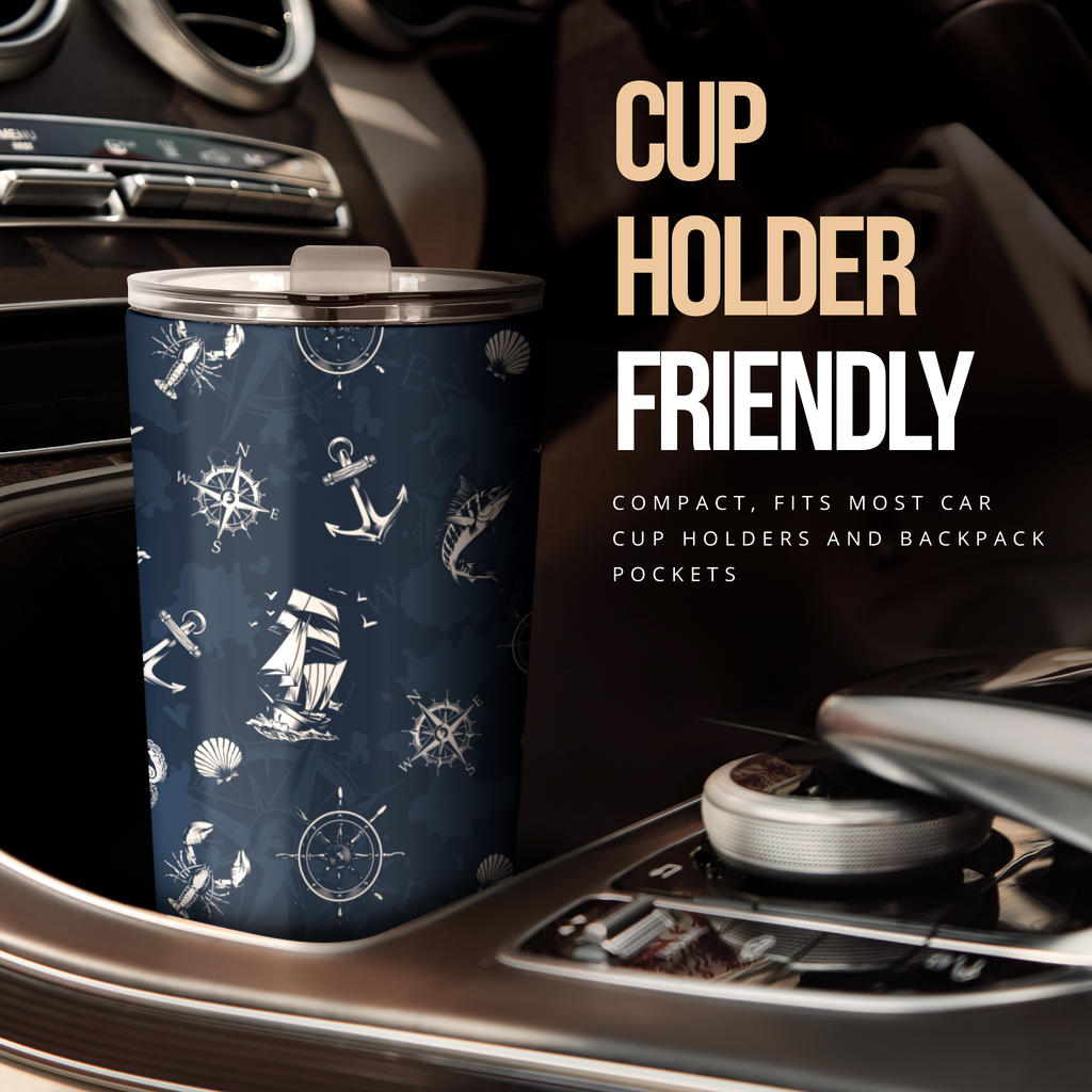 Nautical Sea Themed Print Tumbler