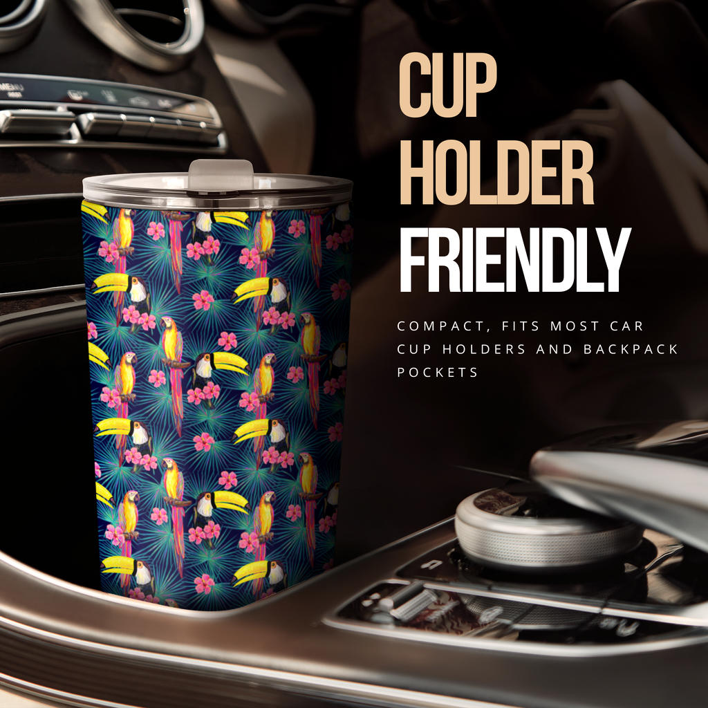 Toucan Parrot Design Tumbler