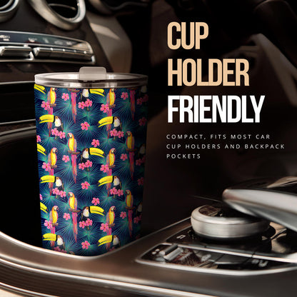 Toucan Parrot Design Tumbler