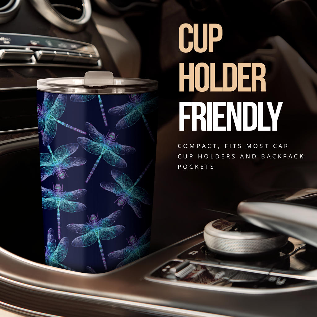 Dragonfly Hand Drawn Style Print Tumbler
