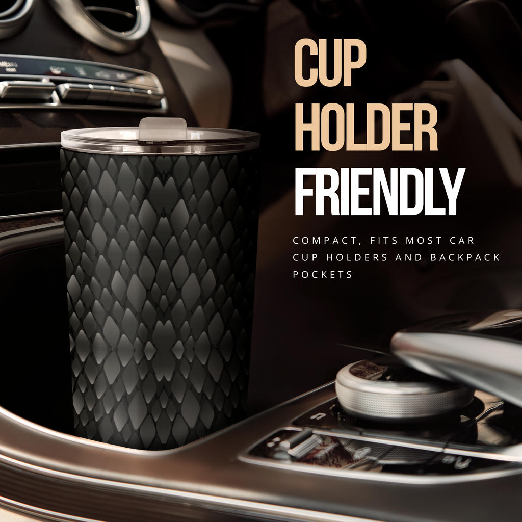Snake Skin Black Print Tumbler