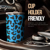 Cheetah Blue Print Pattern Tumbler