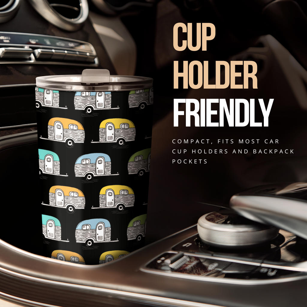 Camper Pattern Camping Themed No 2 Print Tumbler
