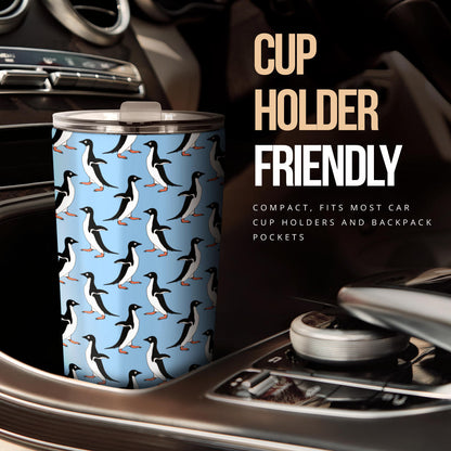 Penguin Dance Pattern Tumbler