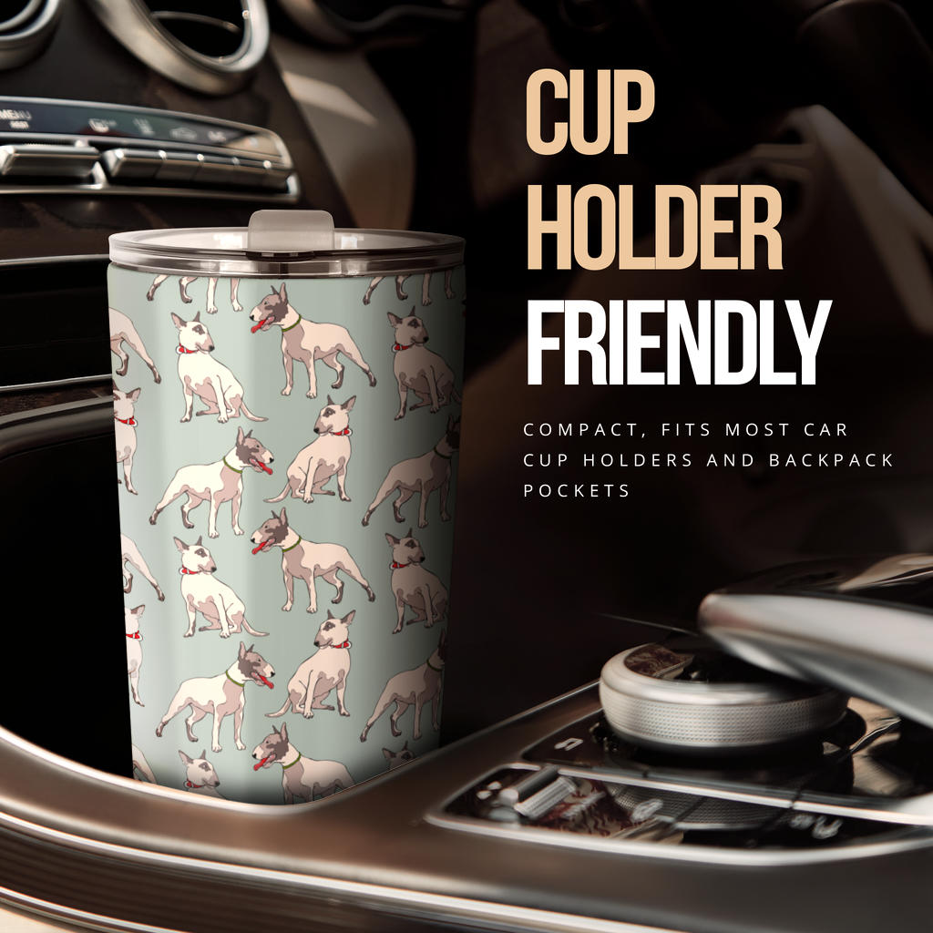 Bull Terrier Cute Print Pattern Tumbler
