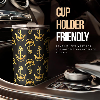 Anchor Gold Pattern Tumbler
