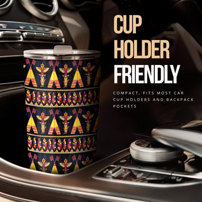 Totem Pole Design Tumbler