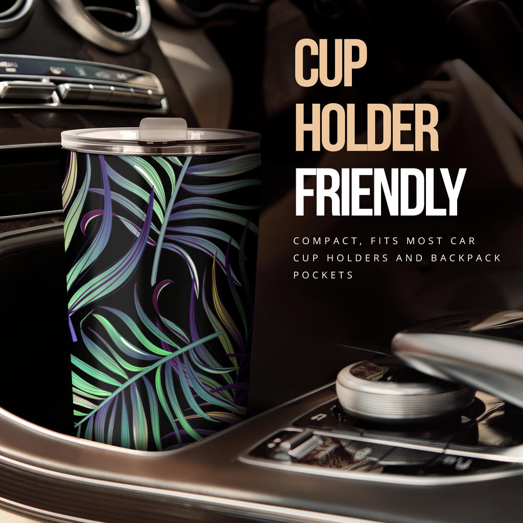 Tropical Palm Leaves Pattern Brightness Tumbler