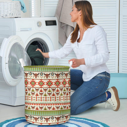 American indian Ethnic Pattern Laundry Basket