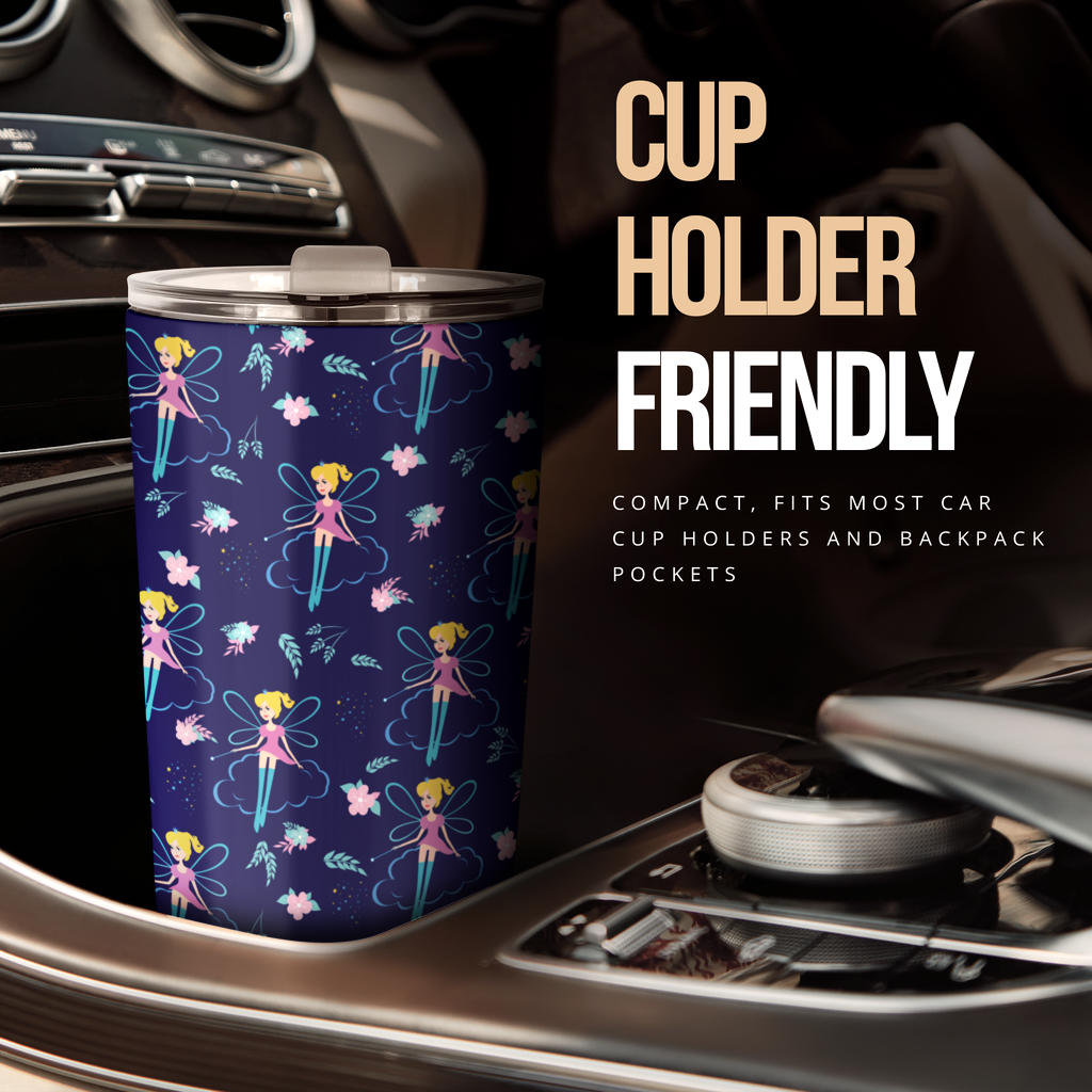 Fairy Cartoon Style Print Pattern Tumbler