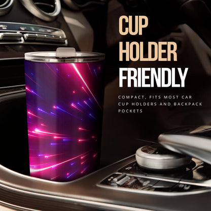Celestial Purple Blue Neon Speed Light Tumbler