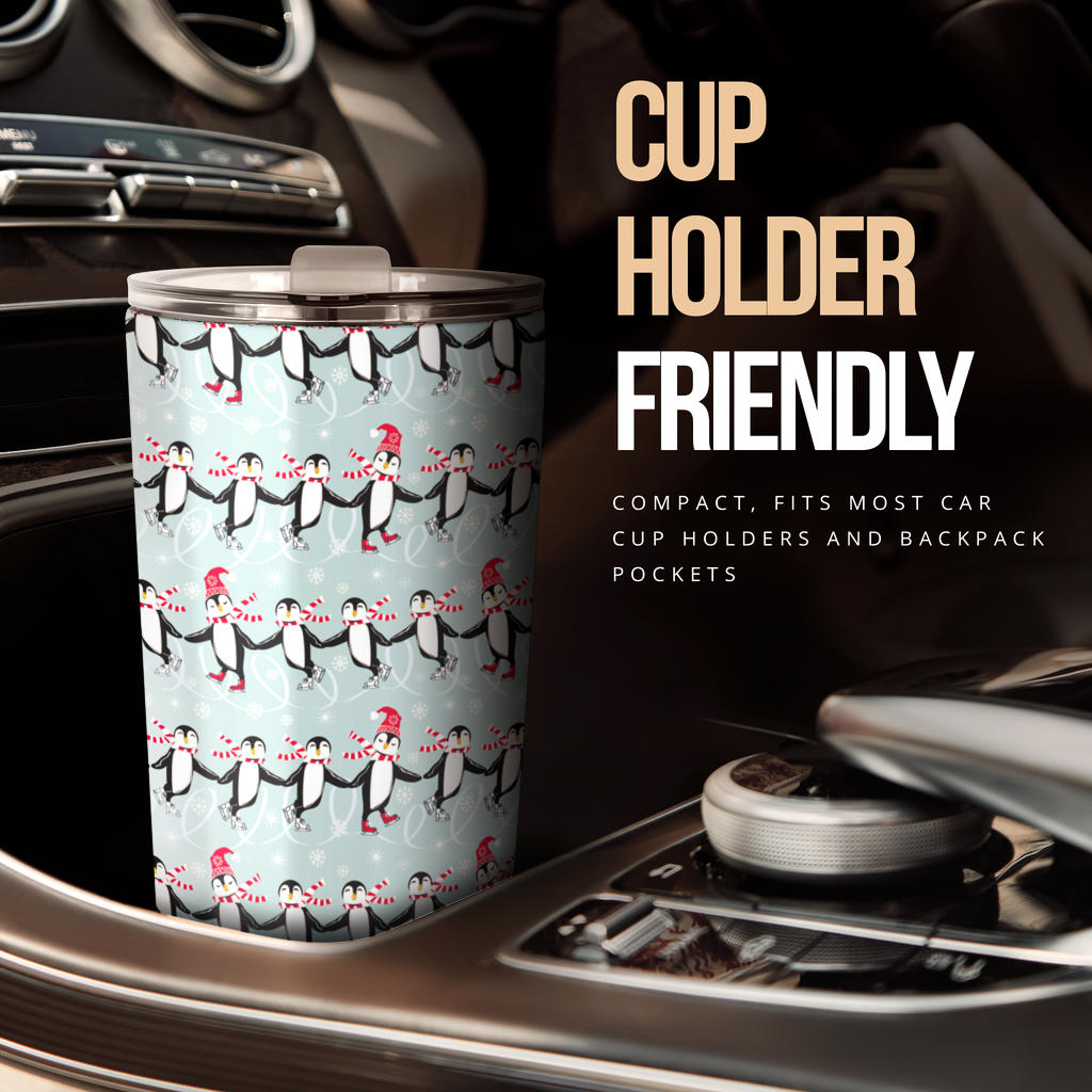 Penguin Sking Design Tumbler