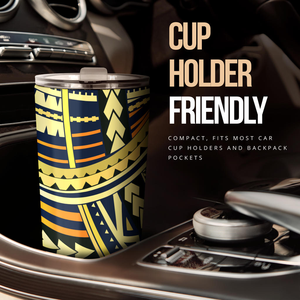 Polynesian Tattoo Print Tumbler