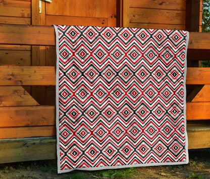 Native American Themed Tribal Print Quilt Bedspread