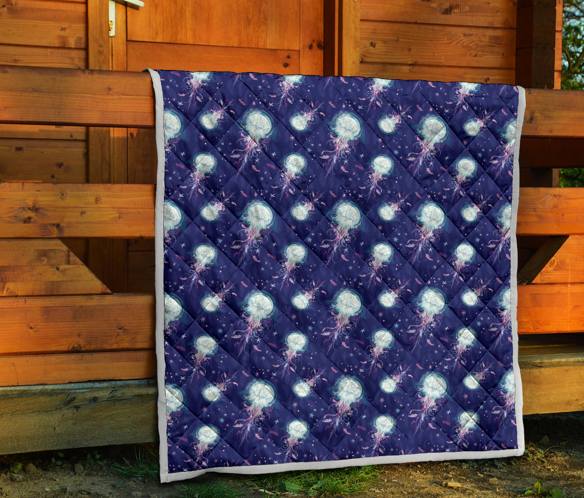 Jellyfish Cute Design Quilt Bedspread