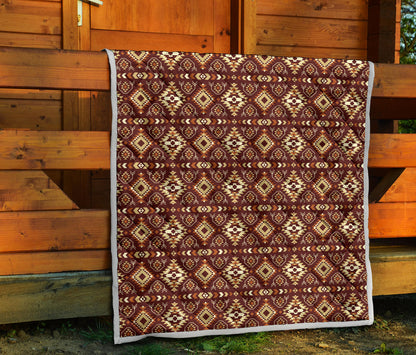 Navajo Native Color Print Pattern Quilt Bedspread