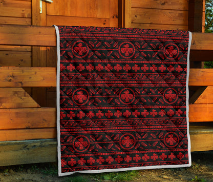 Native American Eagle Themed Print Quilt Bedspread
