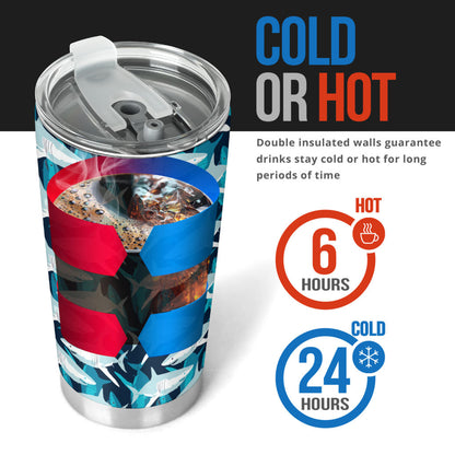 Shark Design Print Tumbler