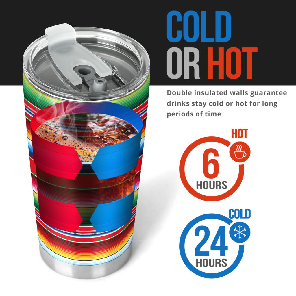 Serape Pattern Tumbler