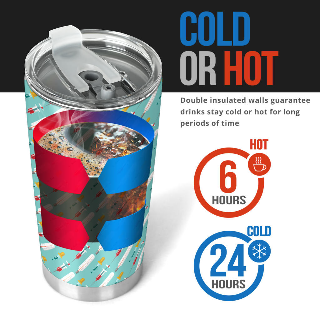 Phlebotomist Medical Print Tumbler