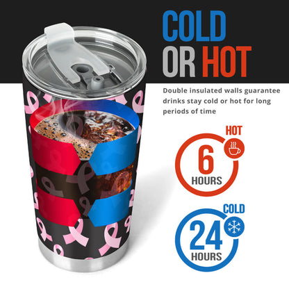 Breast Cancer Awareness Design Tumbler
