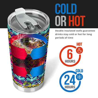 Indian Navajo Color Themed Design Print Tumbler