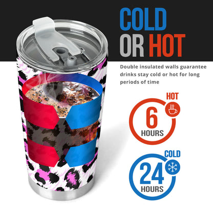 Leopard Pink Skin Print Tumbler